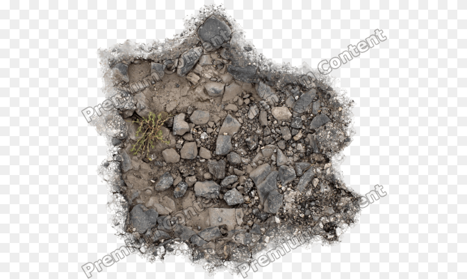 Rubble, Rock, Soil, Mineral, Road Png Image