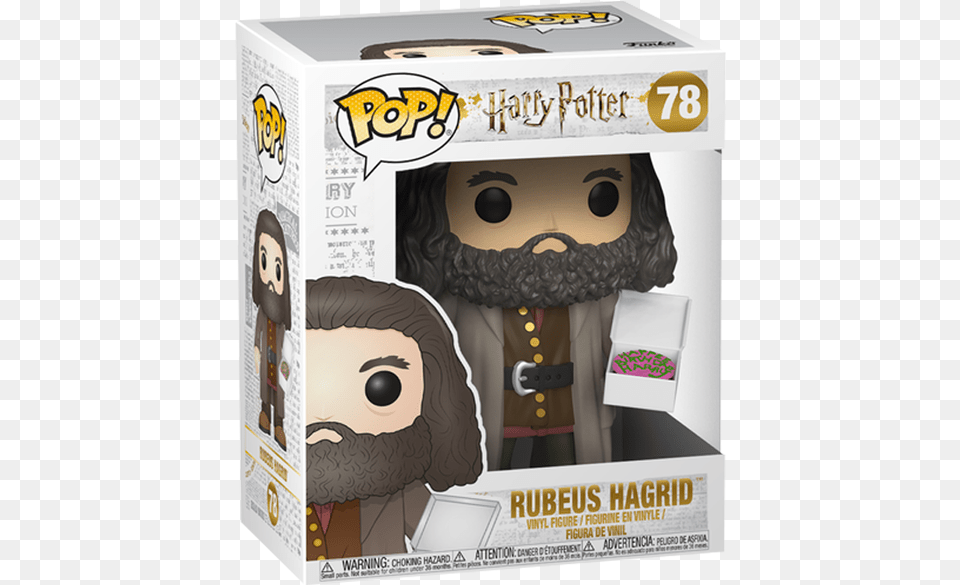 Rubeus Hagrid 6quot Pop Vinyl Figure Hagrid With Cake Funko, Box, Cardboard, Carton, Baby Png