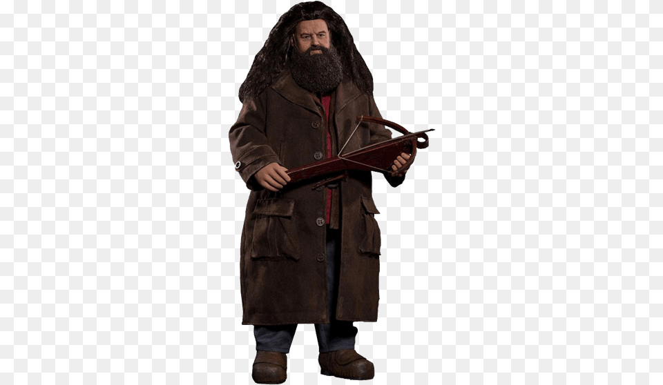 Rubeus Hagrid Action Figure Harry Potter Rubeus Hagrid With Fang 16 Scale Figure, Clothing, Coat, Overcoat, Adult Free Transparent Png