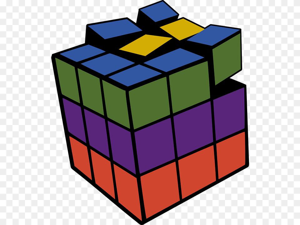 Rubiks Cube 3d Colored Svg Clip Arts Rubiks Cube Coloring Pages, Toy, Rubix Cube Free Png
