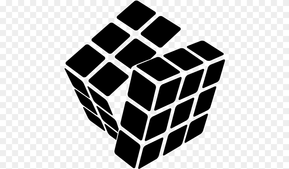 Rubiks Cube Black And White, Toy, Ammunition, Grenade, Rubix Cube Free Png Download