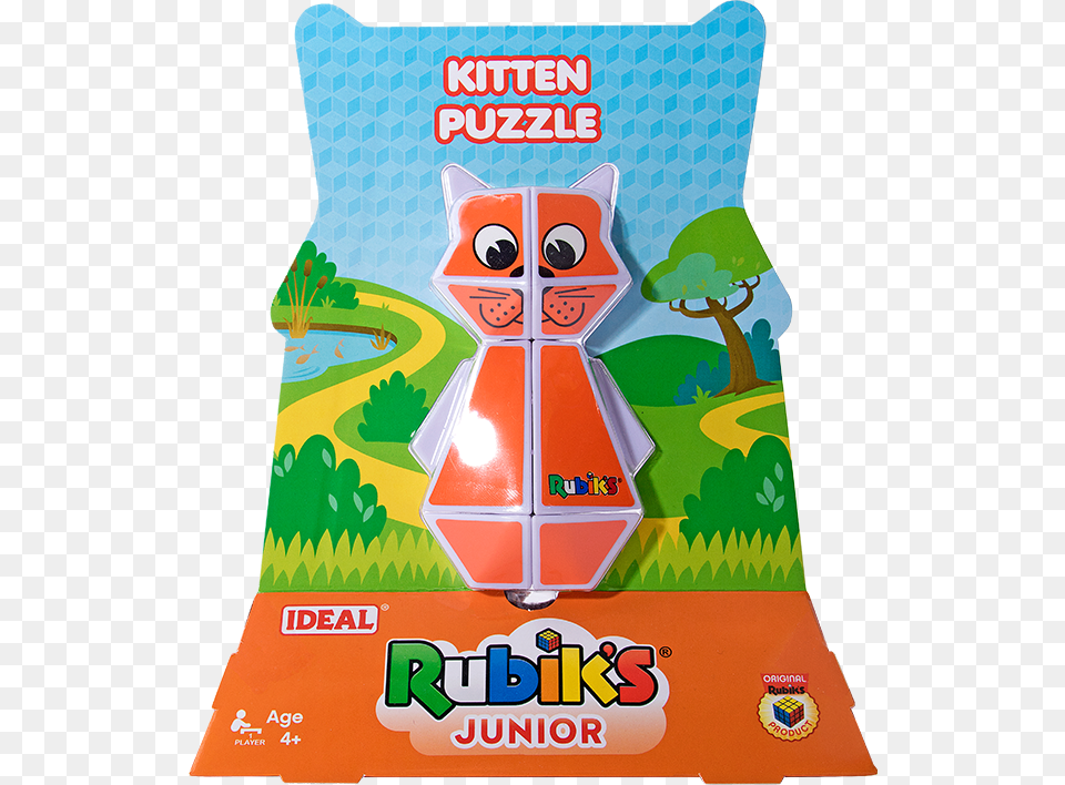 Rubiks Kitten Face Rubiks Junior, Toy, Food, Sweets Png Image