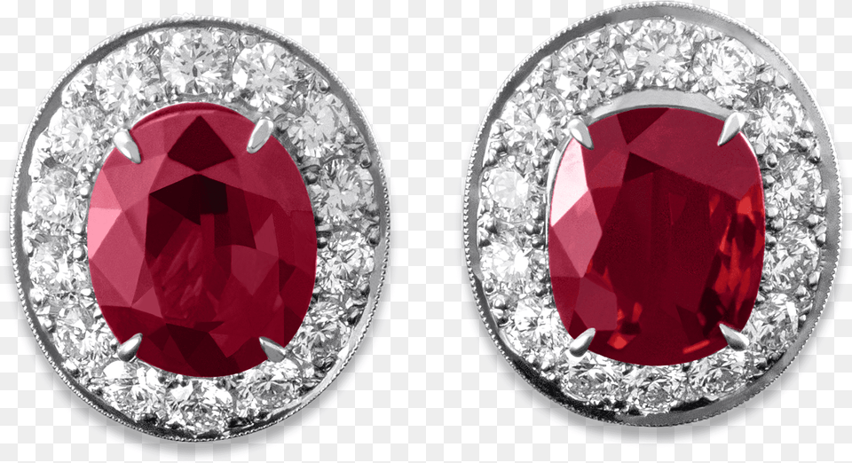 Ruby And Diamond Earrings Earrings, Accessories, Gemstone, Jewelry, Earring Free Png Download