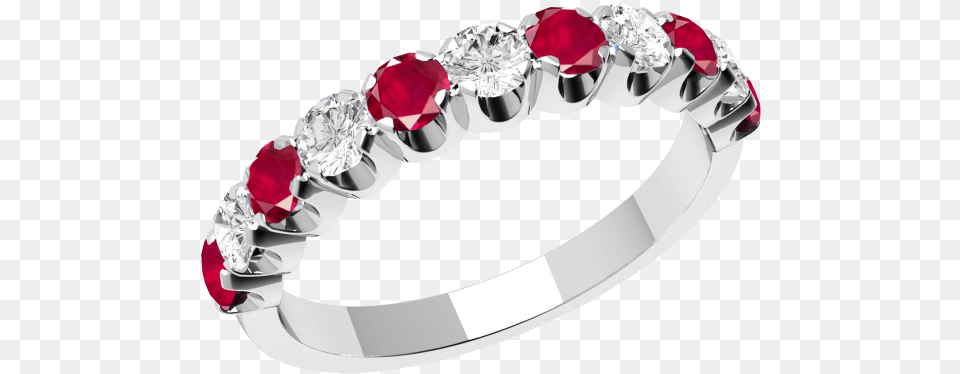 Ruby And Diamond Ring For Women In 18ct White Gold Pre Engagement Ring, Accessories, Gemstone, Jewelry, Bracelet Free Png Download