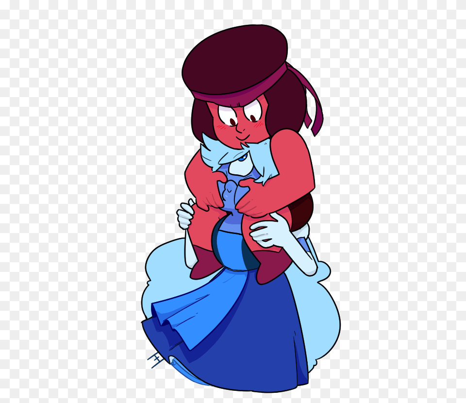 Ruby And Sapphire Piggyback Steven Universe Know Your Meme, Book, Comics, Publication, Baby Png Image