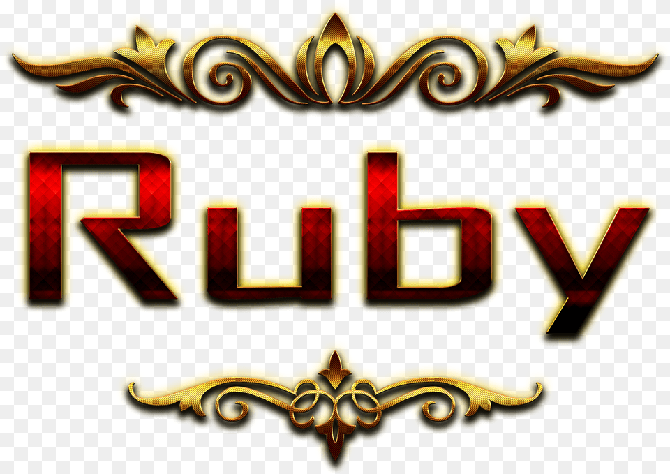 Ruby Decorative Name Harsh Name, Logo, Emblem, Symbol Free Transparent Png