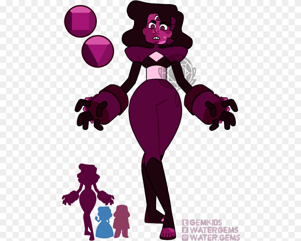 Ruby Drawing Garnet Stone Steven Universe Pyrope Garnet, Purple, Adult, Person, Female Free Png