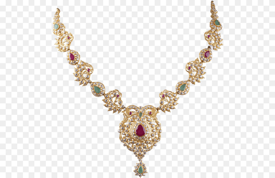 Ruby Emerald Gold Necklace Designs 3451 10 Necklace, Accessories, Diamond, Gemstone, Jewelry Free Transparent Png