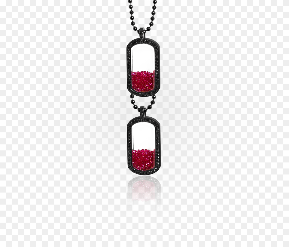 Ruby Floating Dog Tags Pendant Dogtags Diamonds, Accessories, Jewelry, Necklace Free Png