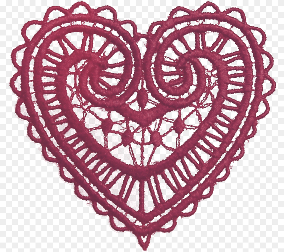 Ruby Heart, Lace Free Png Download