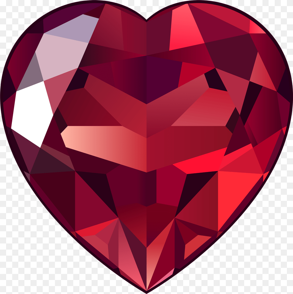 Ruby Heart Gem Accessories, Diamond, Gemstone, Jewelry Free Transparent Png
