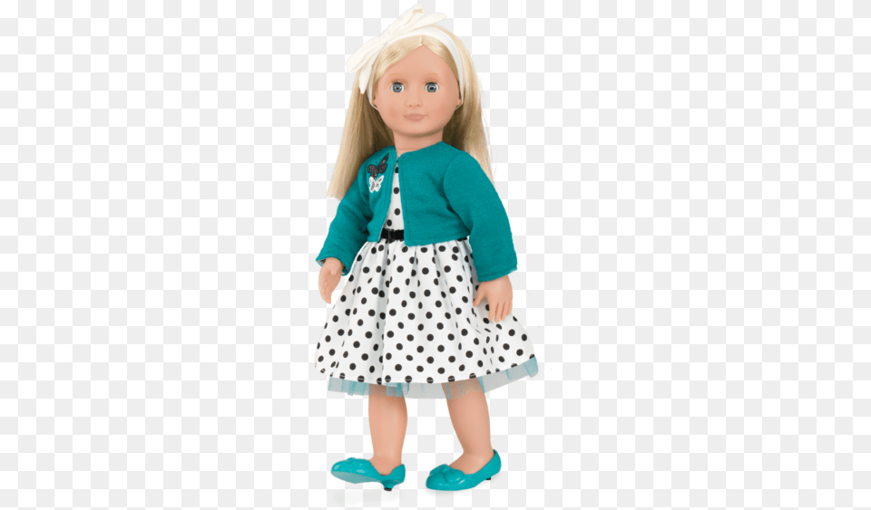 Ruby Retro 18 Inch Doll With Polka Dot Dress American Girl Doll Ruby, Toy, Child, Female, Person Free Png