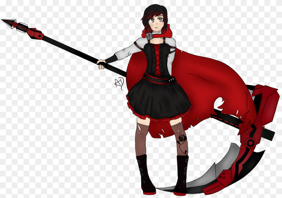 Ruby Rose, Weapon, Sword, Adult, Person Png Image
