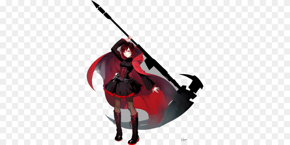 Ruby Rose Trans Ruby Rose Rwby Render, Book, Clothing, Comics, Costume Png Image