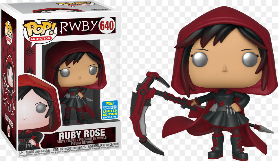 Ruby Rose With Hood Funko Pop Vinyl Figure, Publication, Book, Comics, Person Free Png