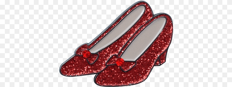 Ruby Slippers Ball Marker Amp Hat Clip Transparent Cartoon Ruby Slippers, Clothing, Footwear, High Heel, Shoe Png Image