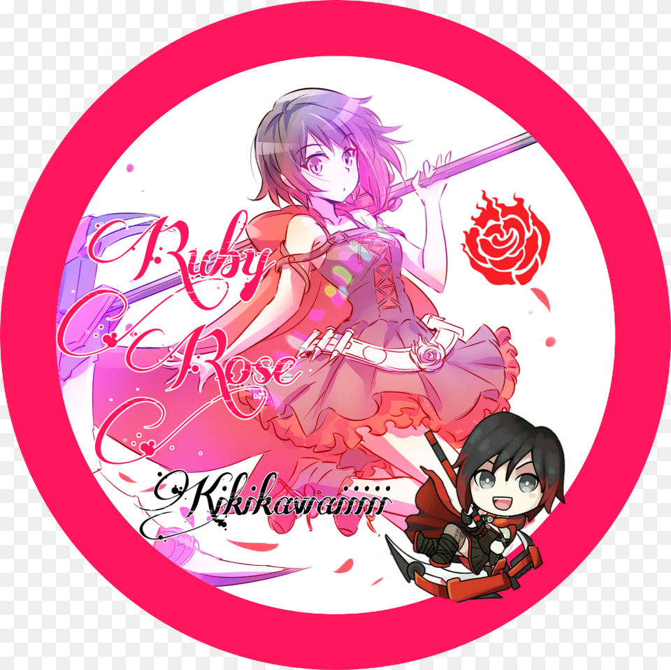 Rubyrose Rwby Rwby Ruby Roosterteeth Profilepic Ruby Rose, Book, Comics, Publication, Baby Free Transparent Png