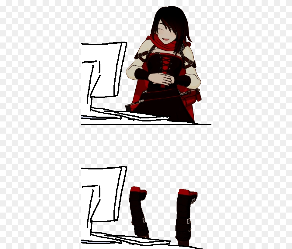 Rubys Face When Something Rwby Know Your Meme, Adult, Book, Comics, Female Png