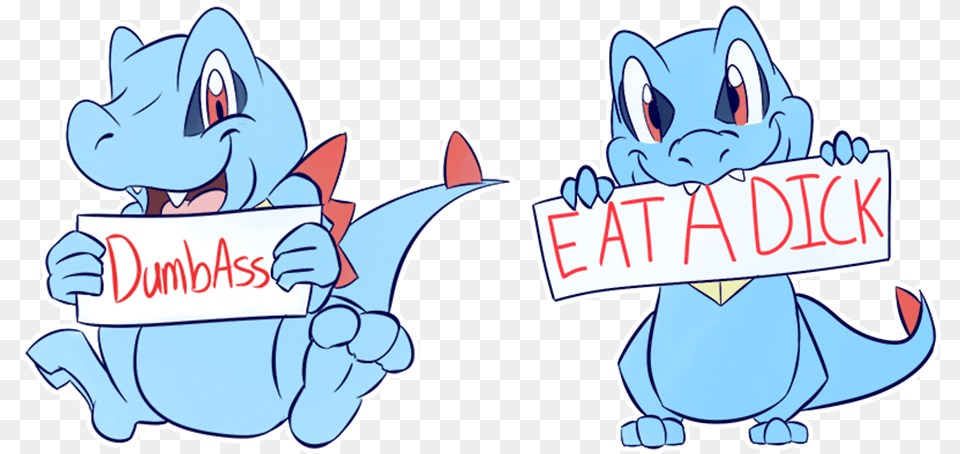 Rude Totodile Sticker Pack Cartoon, Book, Comics, Publication, Baby Free Transparent Png