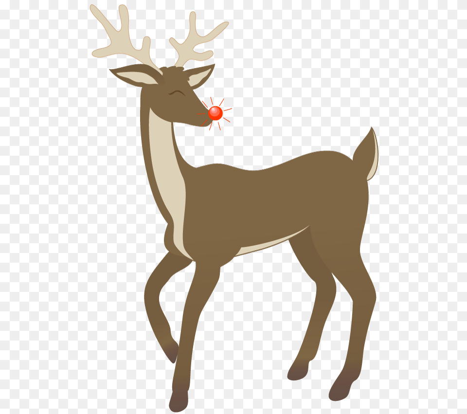 Rudolf Clipart, Animal, Deer, Mammal, Wildlife Png