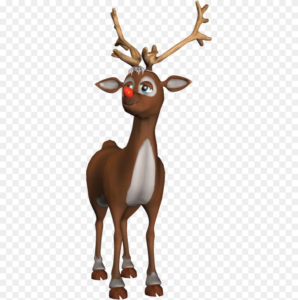 Rudolf D Christmas Renos Animado, Animal, Deer, Elk, Mammal Png