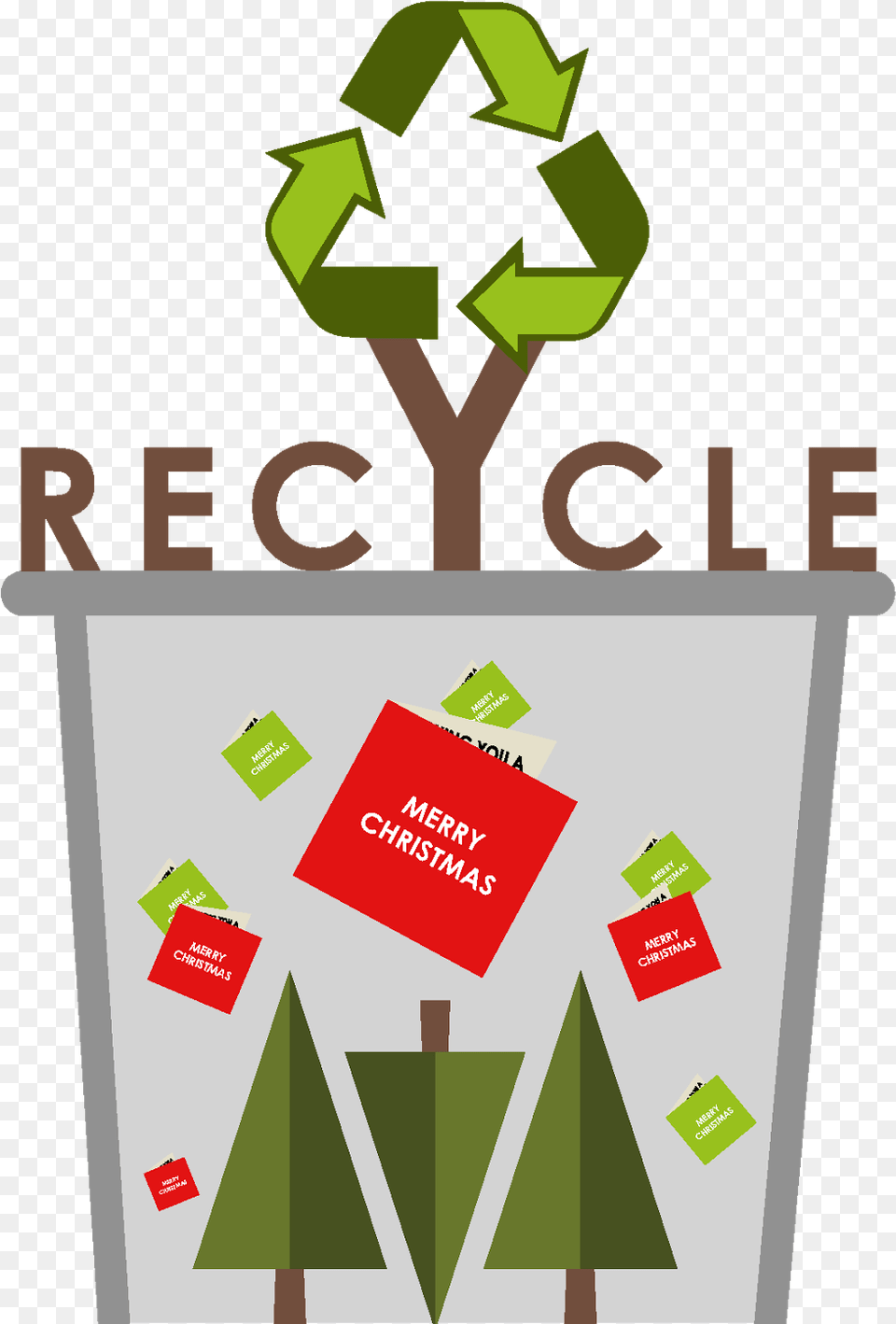 Rudolf Santa And Snow Are Usually Thrown In Our General Sign, Recycling Symbol, Symbol, Business Card, Paper Free Png Download