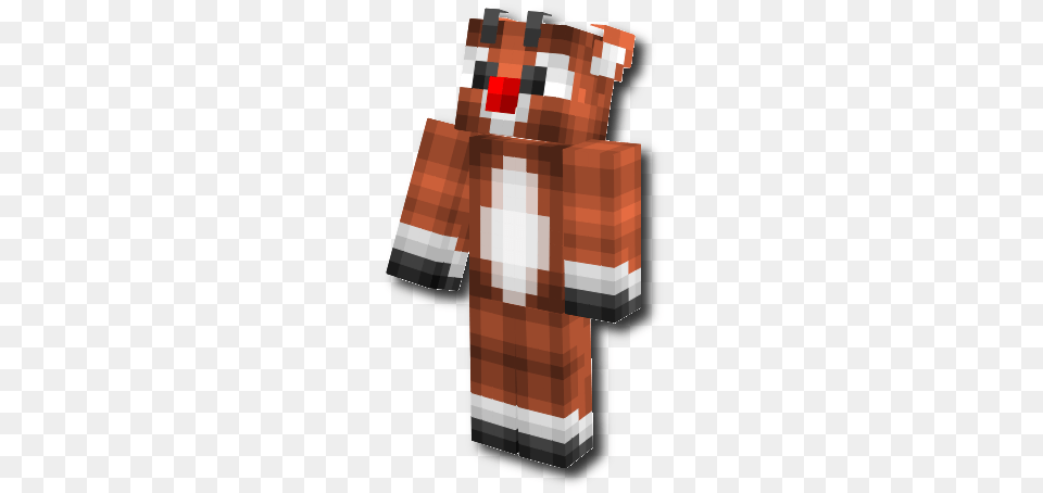 Rudolftherednosereindeer Zpsccpng Minecraft Skin Christmas Reindeer, Clothing, Dress, Fashion, Formal Wear Png