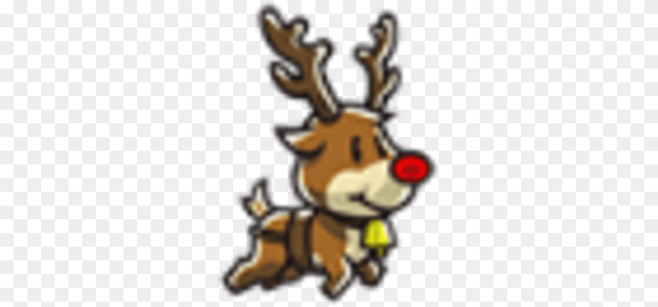 Rudolph Cartoon, Animal, Deer, Mammal, Wildlife Free Png
