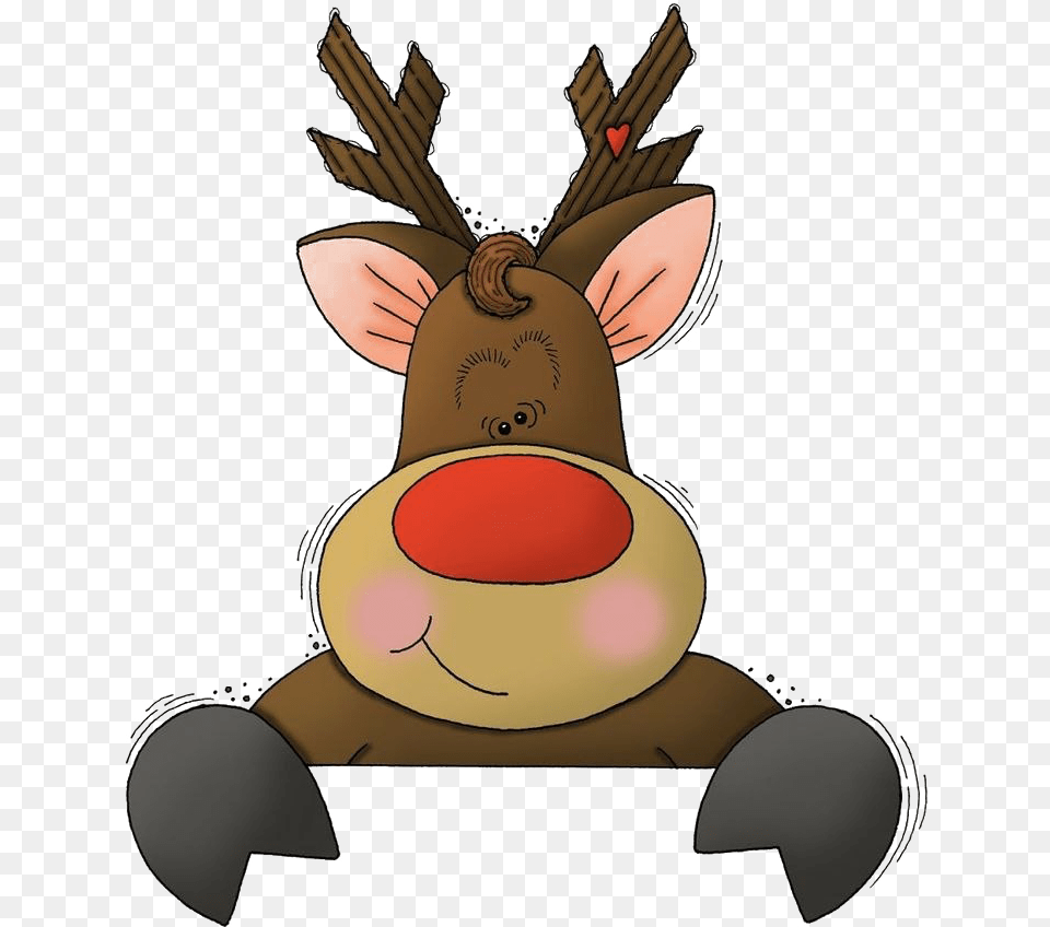 Rudolph Christmas Arts Reindeer Clipart, Baby, Person, Animal, Rabbit Png Image