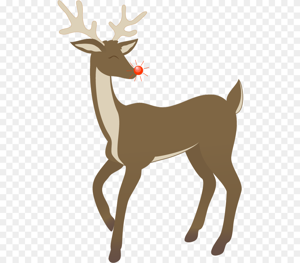 Rudolph Clip Art Free Rudolph The Reindeer Clipart, Animal, Wildlife, Mammal, Deer Png