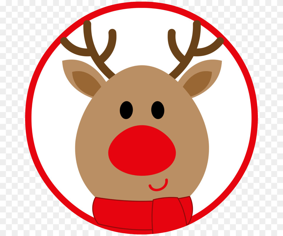 Rudolph Head Clipart, Animal, Deer, Mammal, Wildlife Free Png