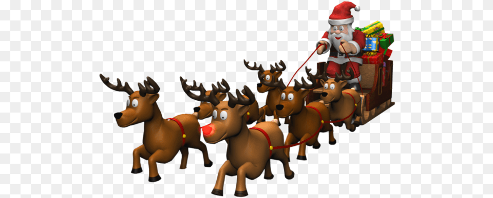 Rudolph Santa Claus Reindeer Christmas Cartoon, Baby, Person Png Image