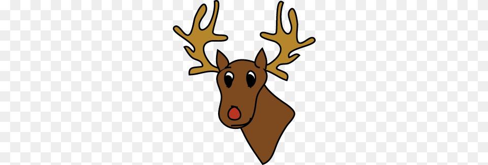 Rudolph The Red Nosed Reindeer, Animal, Deer, Mammal, Wildlife Png Image
