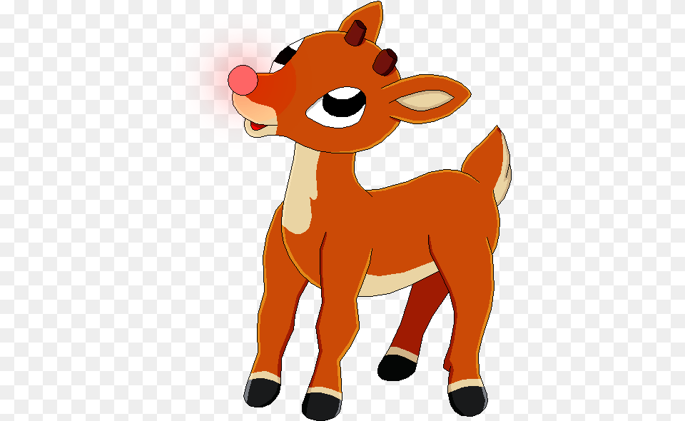 Rudolph The Red Nosed Reindeer, Animal, Deer, Mammal, Wildlife Free Transparent Png