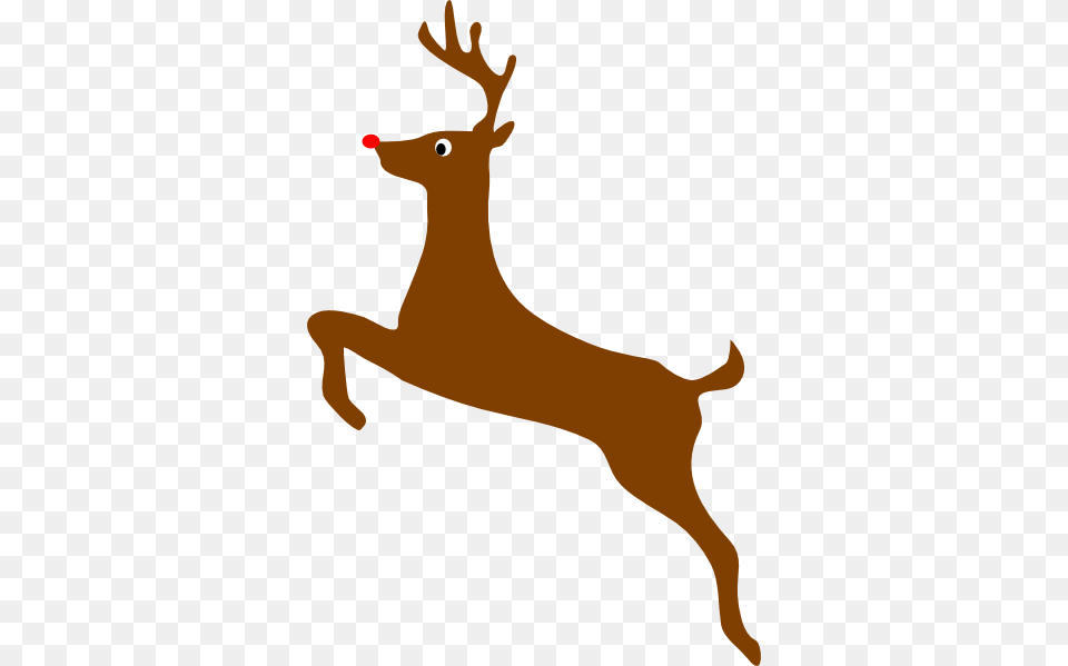 Rudolph The Red Nosed Reindeer Clip Art, Animal, Deer, Mammal, Wildlife Free Png Download