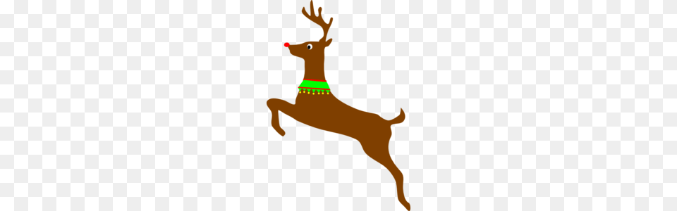 Rudolph The Red Nosed Reindeer Clip Art, Animal, Deer, Mammal, Wildlife Png Image