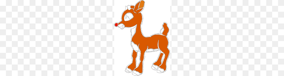 Rudolph The Red Nosed Reindeer Clipart, Animal, Mammal, Deer, Wildlife Free Transparent Png