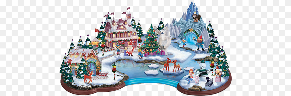 Rudolph The Red Nosed Reindeer Light Up Village, Birthday Cake, Cake, Cream, Dessert Free Png Download