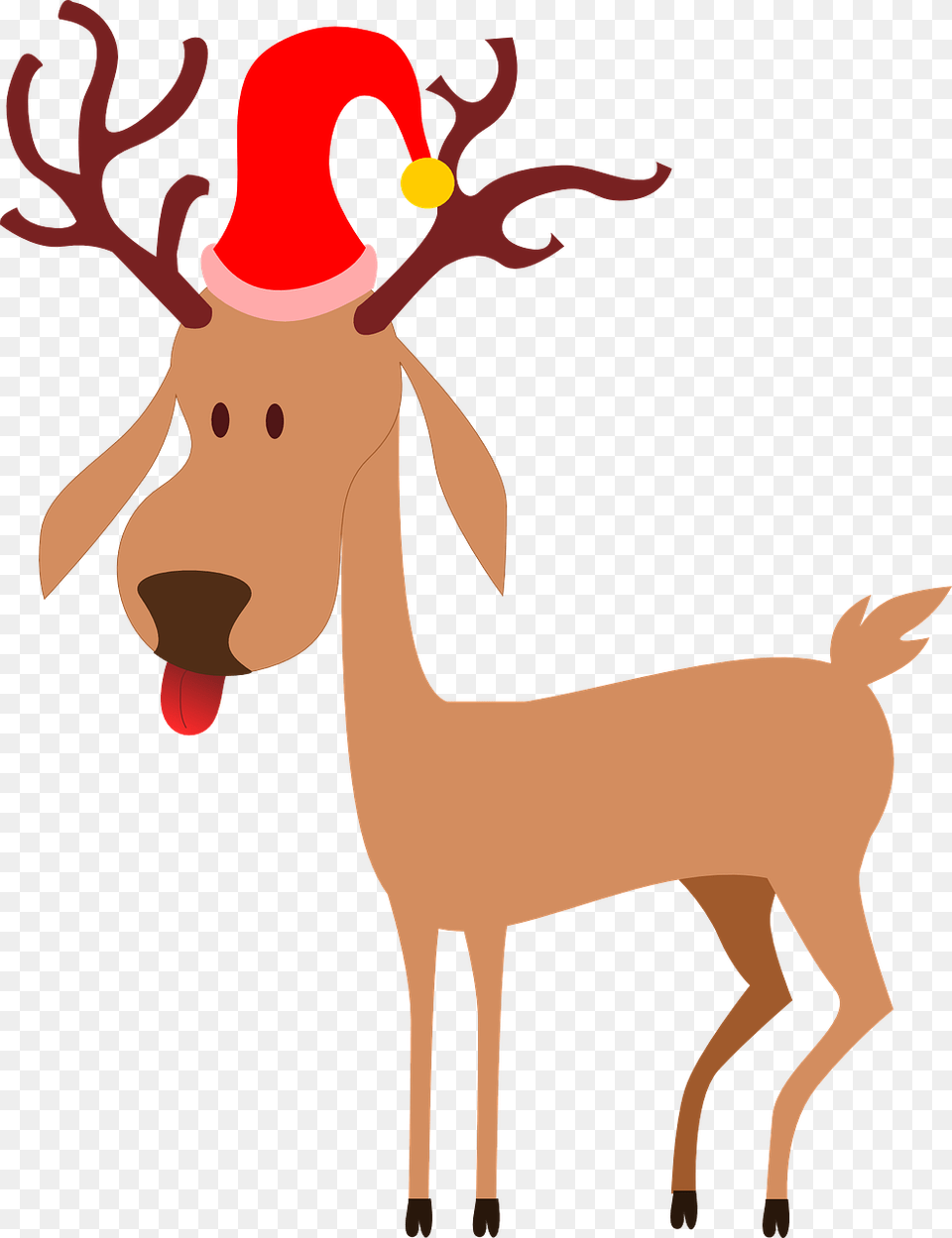 Rudolph The Red Nosed Reindeer Rudolph, Animal, Deer, Mammal, Wildlife Png