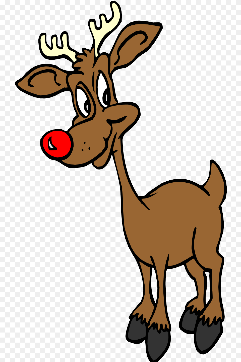 Rudolph The Red Nosed Reindeer Rudolph The Red Nosed Reindeer Graphic, Animal, Deer, Mammal, Wildlife Png