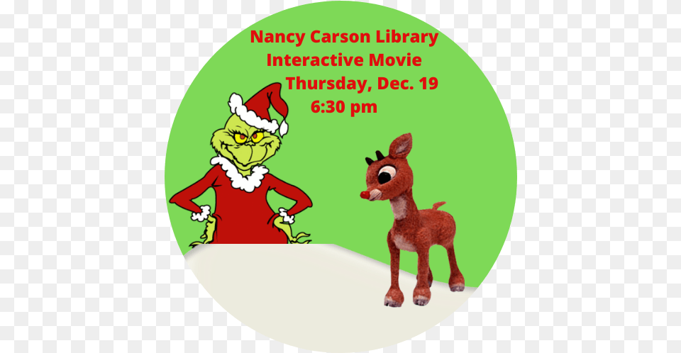 Rudolphgrinch Double Feature Interactive Movie U2013 Abbe Grinch Who Stole Christmas, Baby, Person, Animal, Mammal Png Image