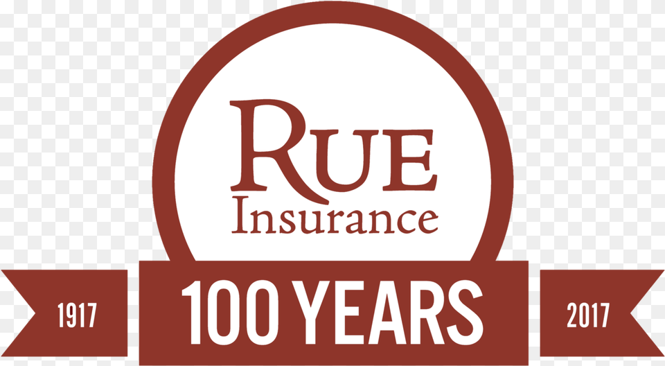 Rue Insurance 100 Years 1917 To 2017 Logo Graphic Design Free Png