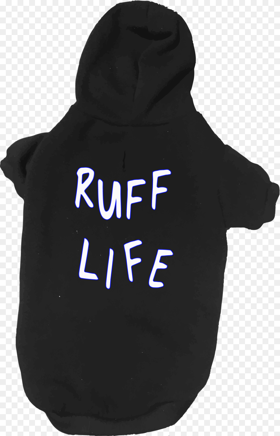 Ruff Life Dog Hoodie Mockup Hoodie, Clothing, Knitwear, Sweater, Sweatshirt Free Transparent Png