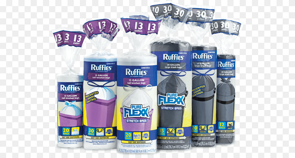 Ruffies Trash Bags, Paper, Bottle, Can, Tin Free Png Download