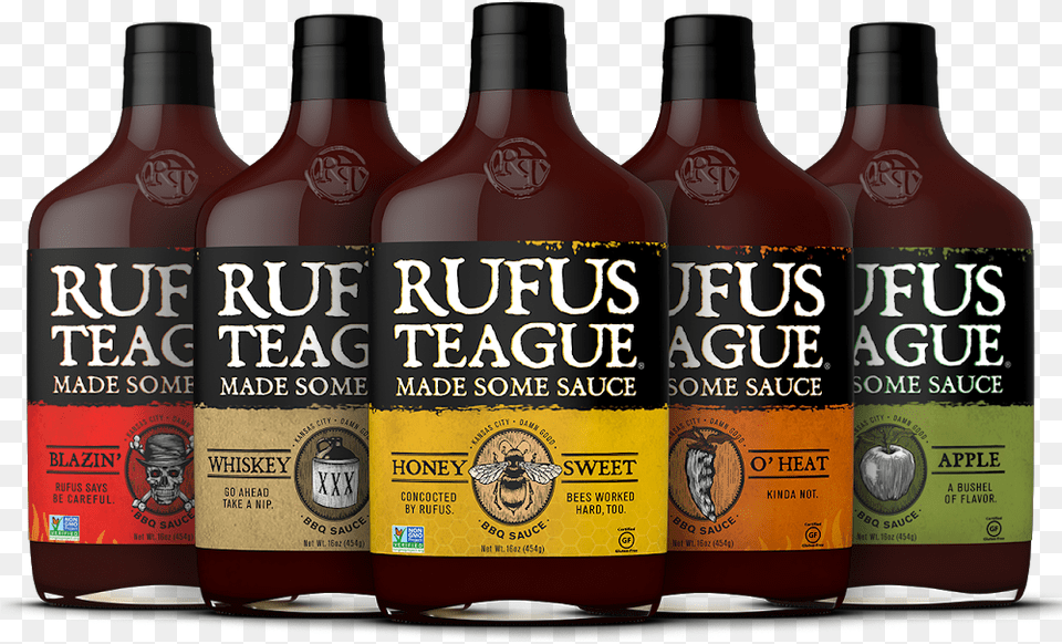 Rufus Teague Bbq Sauce Rufus Teague Bbq Sauce, Food, Ketchup, Alcohol, Beverage Png Image