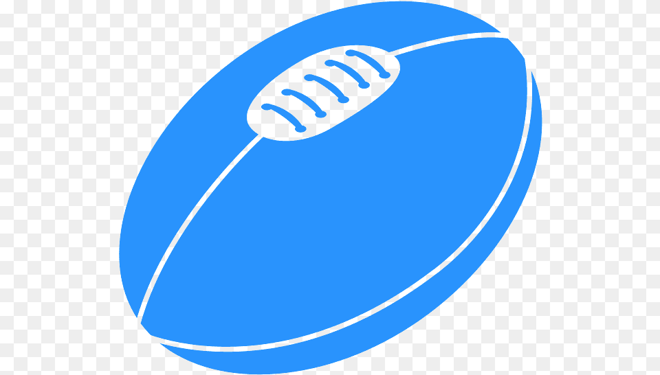 Rugby Ball Blue, Rugby Ball, Sport Free Png