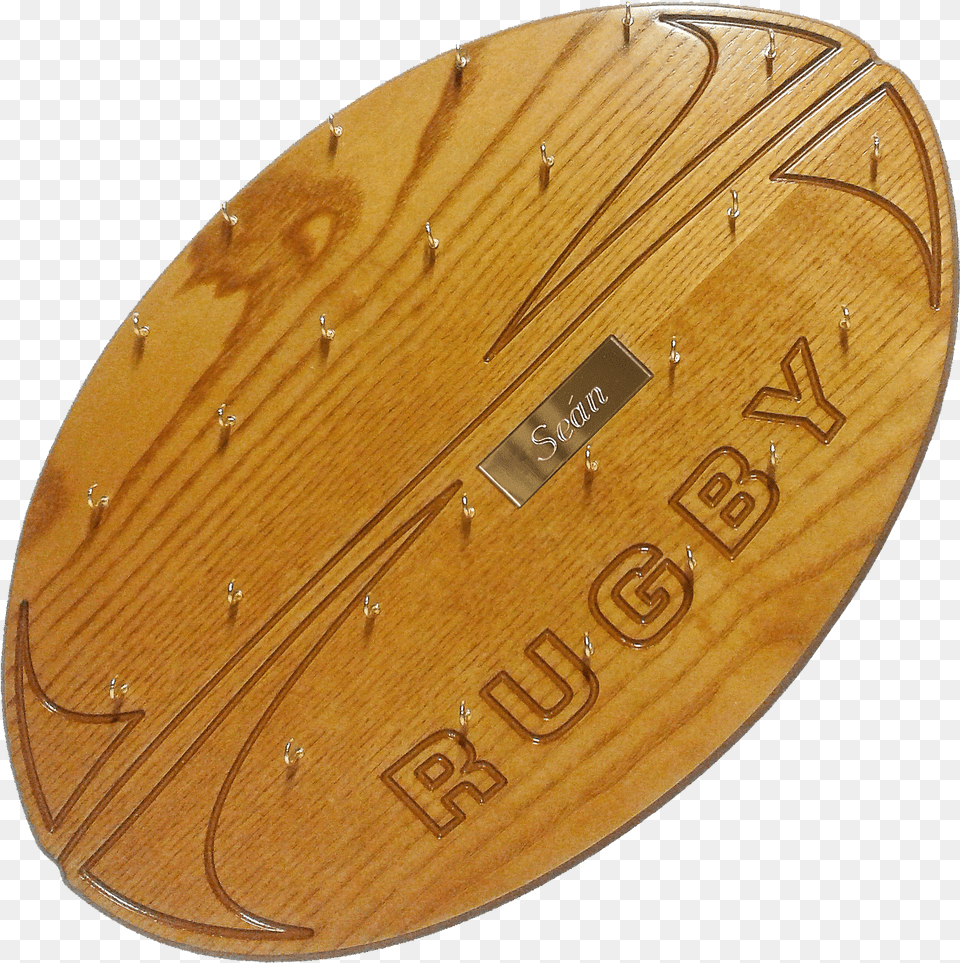 Rugby Ball Medal Display Plywood Png