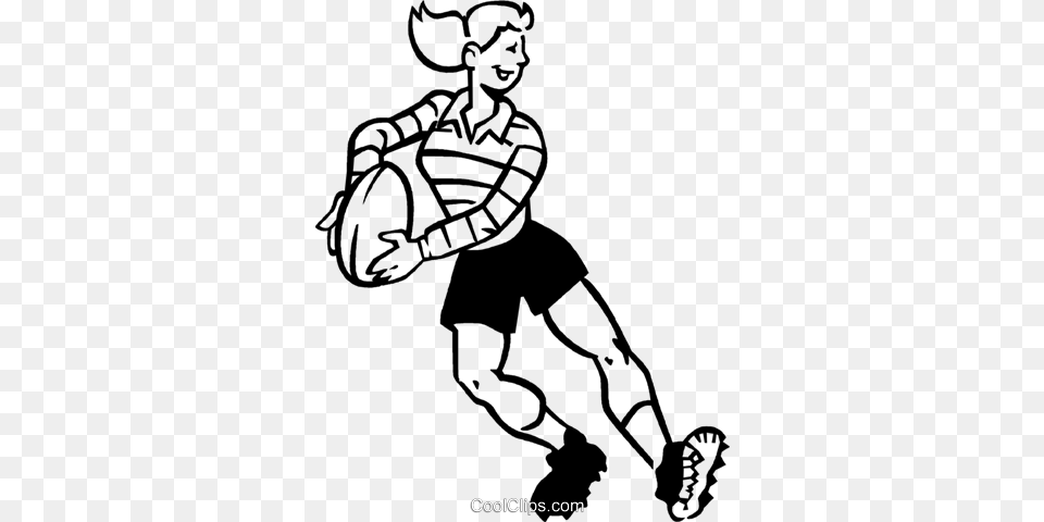 Rugby Player Royalty Vector Clip Art Illustration, Shorts, Clothing, Adult, Person Free Transparent Png