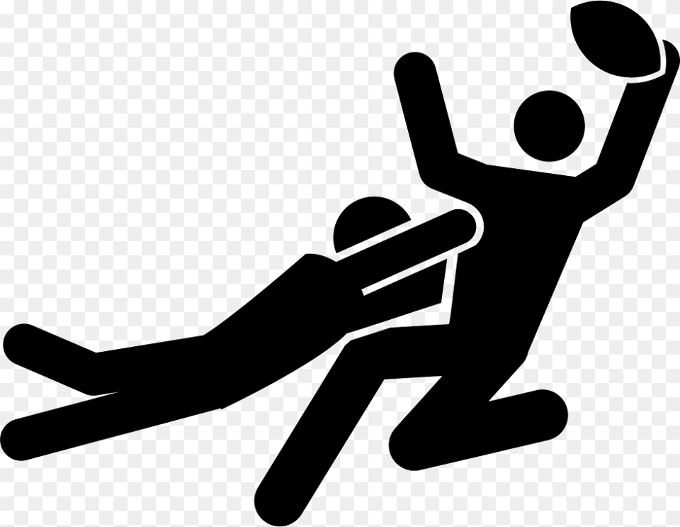 Rugby Players Fighting For The Ball Rugby Union Rugby Icon, Stencil, Device, Grass, Lawn Free Png Download