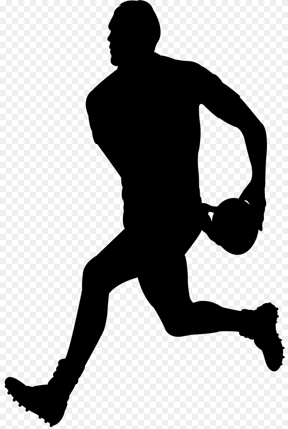 Rugby Silhouette, Adult, Person, Man, Male Free Transparent Png